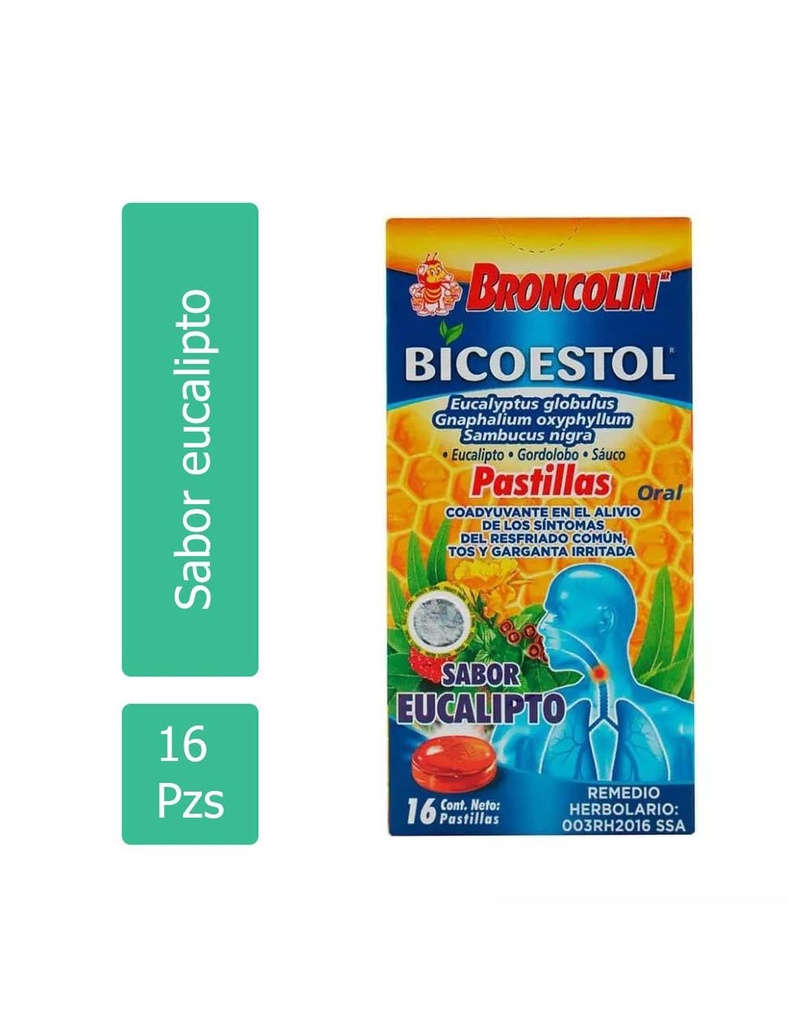 Broncolin Bicoestol 16 Pastillas