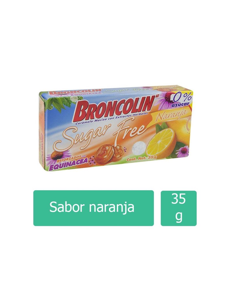 Broncolin Sugar Free Naranja 35 G