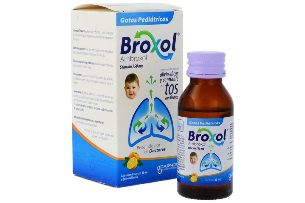 Broxol 750 Mg Pediátrico Gotas 30 Ml