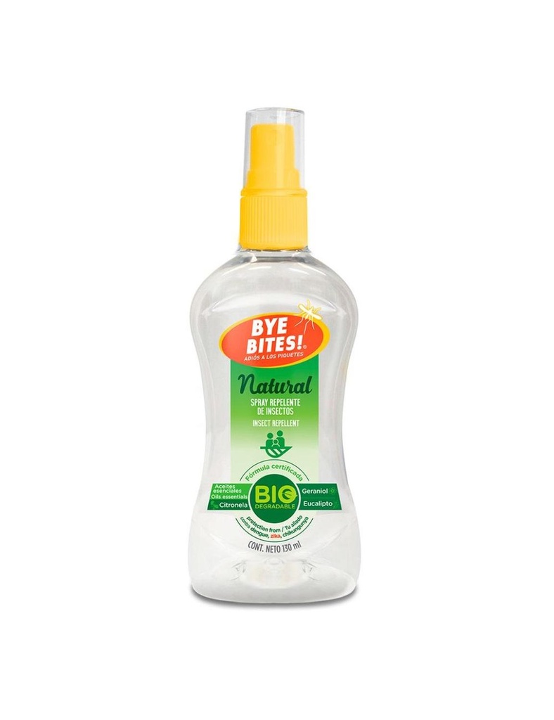 Repelente Bye Bites Natural Spray 130 Ml Genérico Biancore