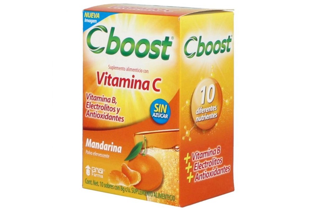 C-Boost Suplemento 10 Sobres De 8 G Sabor Mandarina