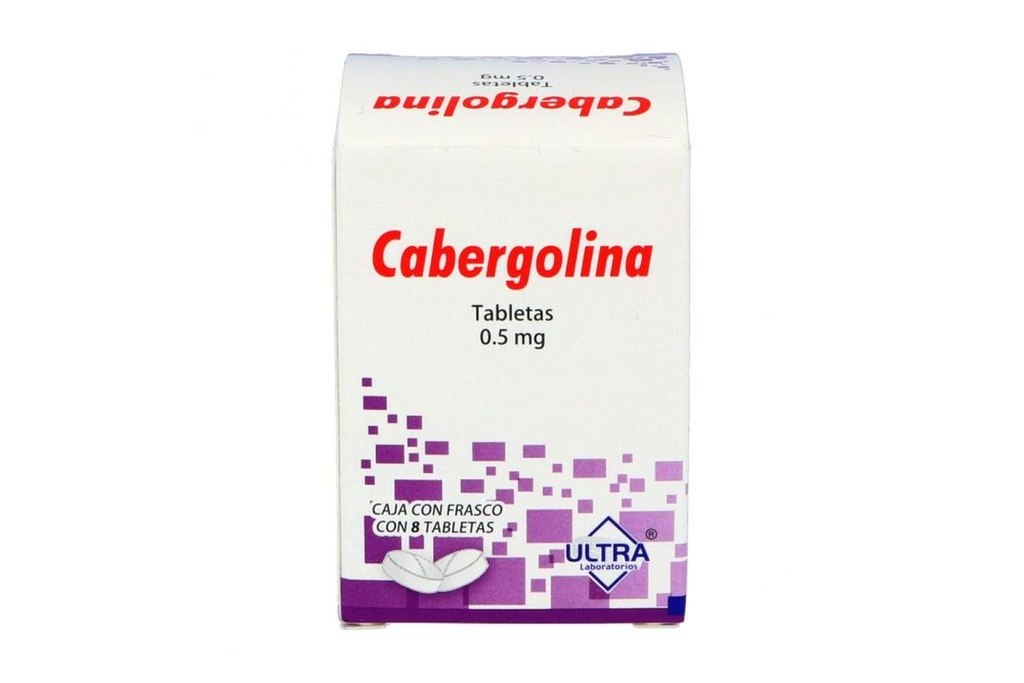 Cabergolina 0.5 Mg 8 Tabletas Genérico Ultra Lab
