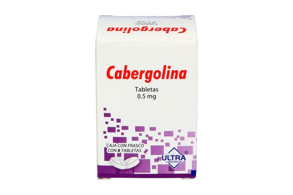 Cabergolina 0.5 Mg Caja Con Frasco Con 8 Tabletas