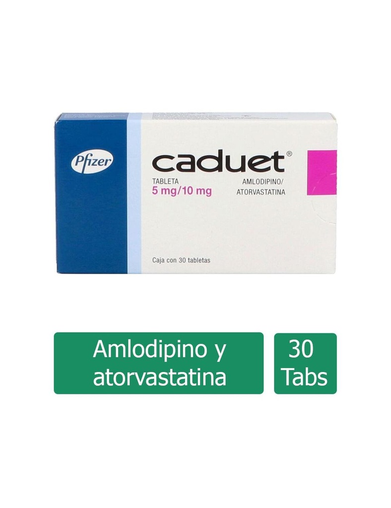 Caduet 5/10 Mg 30 Tabletas