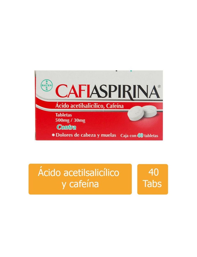Cafiaspirina 40 Tabletas