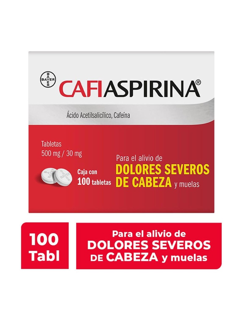 Cafiaspirina 100 Tabletas