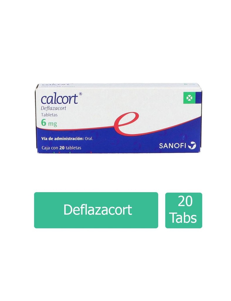 Calcort 6 Mg 20 Tabletas