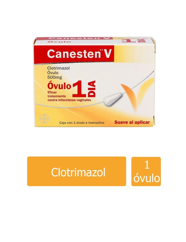 Canesten V 500 Mg 1 Día 1 Óvulo