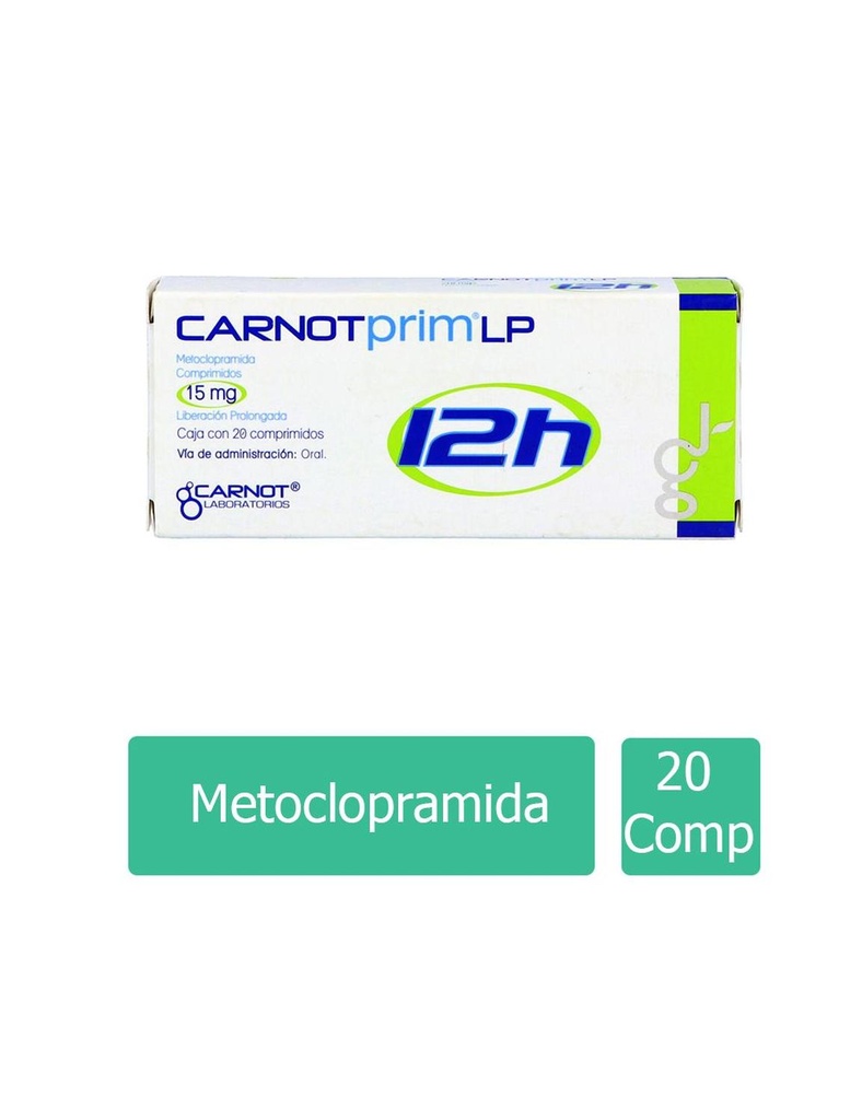Carnotprim LP 12 H 15 Mg 20 Comprimidos 
