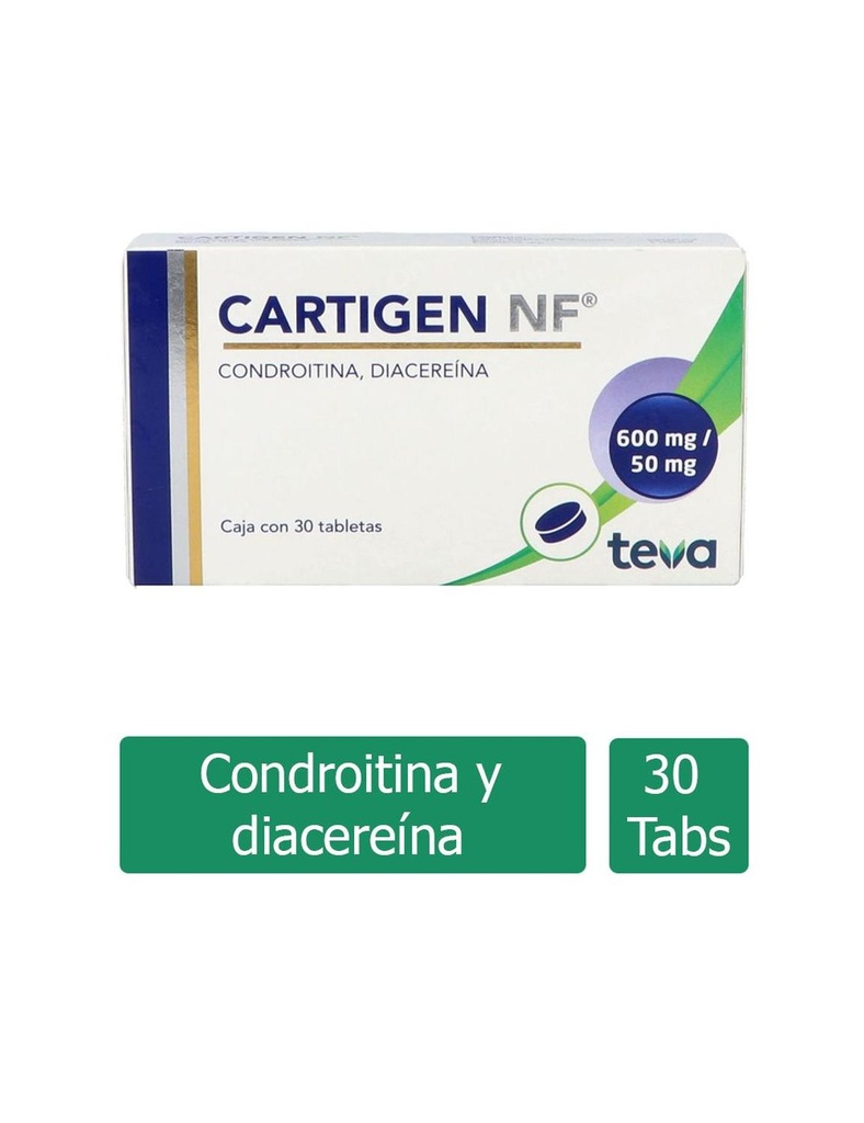 Cartigen NF 600/50 Mg 30 Tabletas 