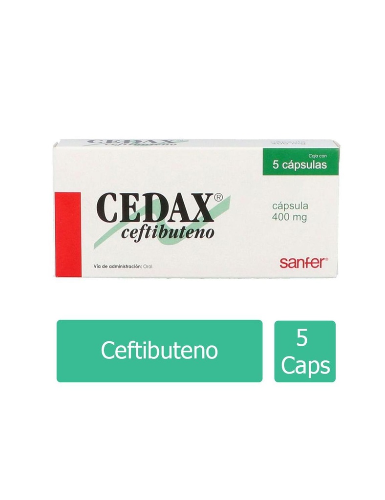 Cedax 400 Mg 5 Cápsulas 