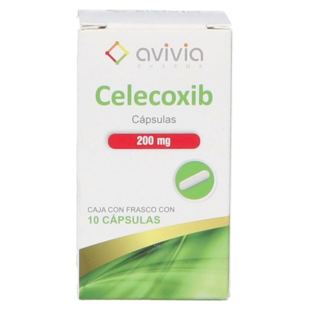 Celecoxib 200 Mg Frasco 10 Cápsulas Genérico Avivia 