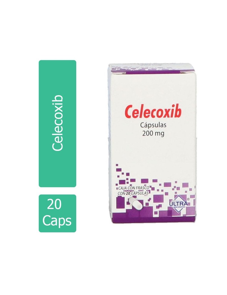 Celecoxib 200 Mg 20 Tabletas Genérico Ultra Lab 