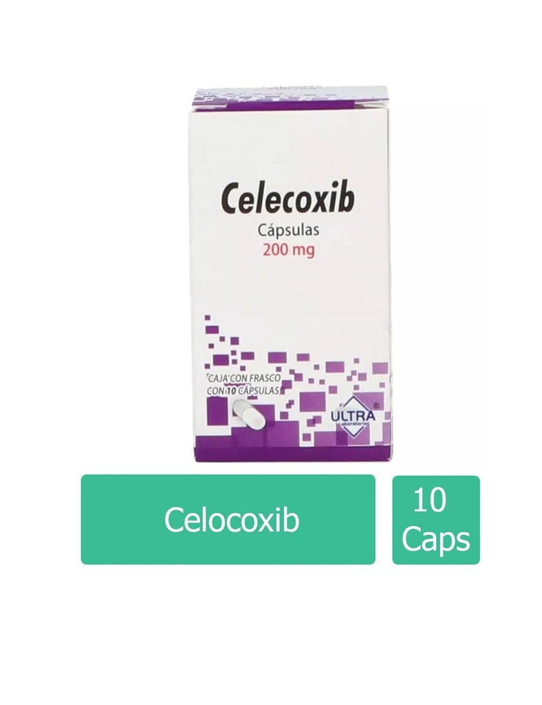 Celecoxib 200 Mg 10 Cápsulas Genérico Ultra Lab 