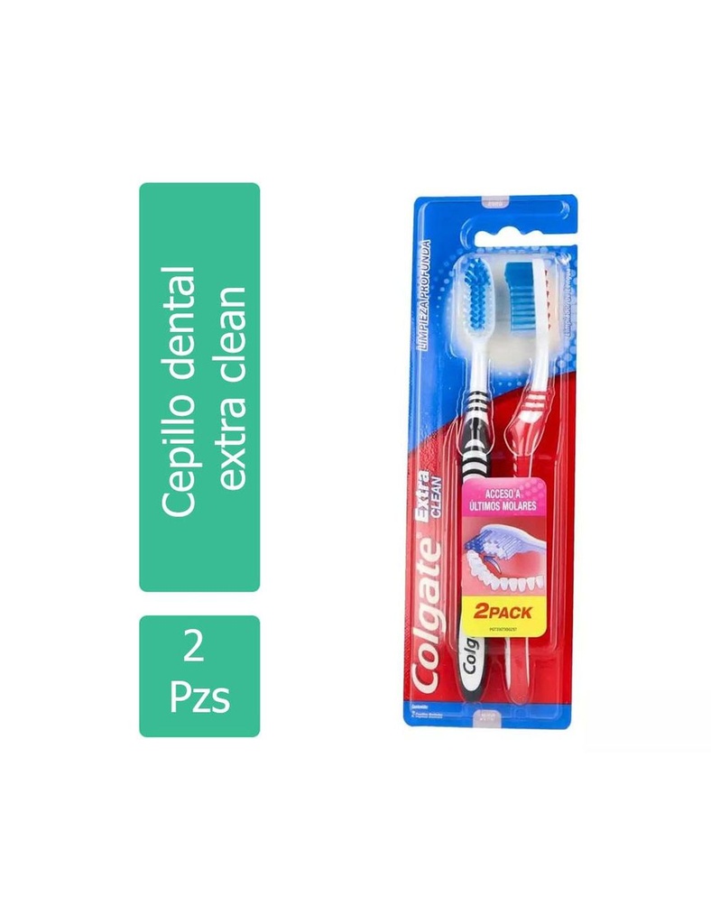 Cepillo Dental Colgate Extra Clean 2X1 