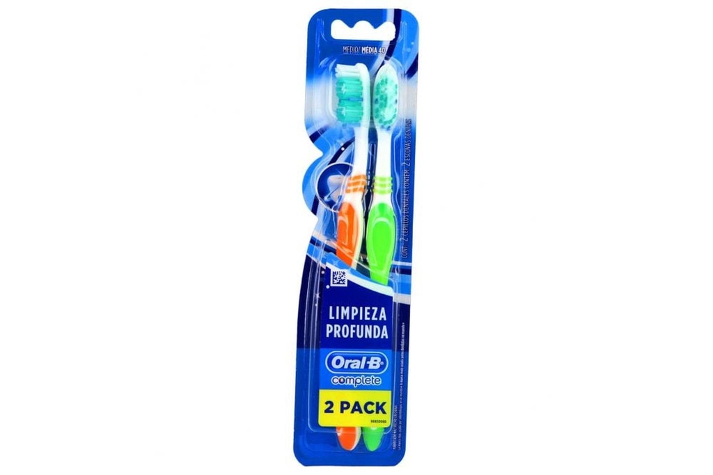 Cepillo Dental Oral B Complete Mediano 2X1 Precio Especial 