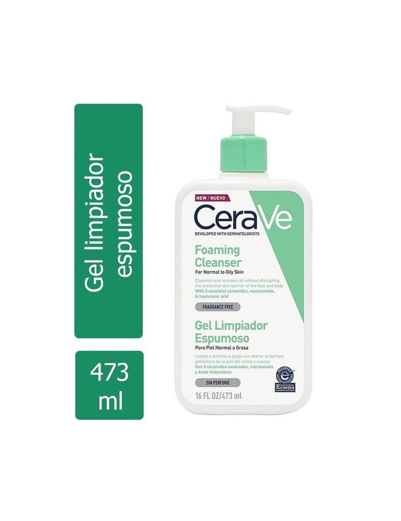 Gel Limpiador Cerave Espumoso 473 Ml 