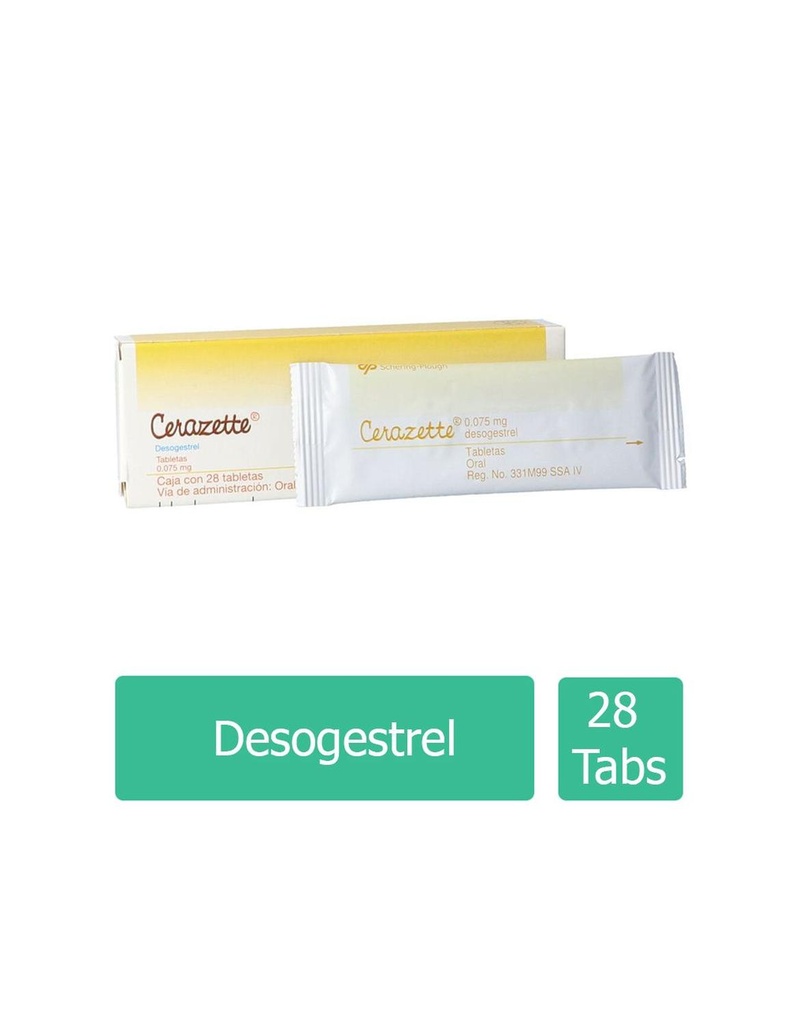 Cerazette 75 Mg 28 Grageas 