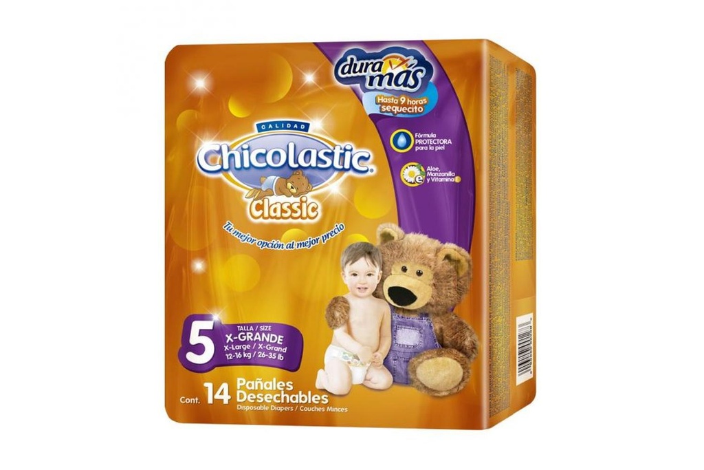 Pañal Chicolastic Classic Talla 5 14 Piezas 