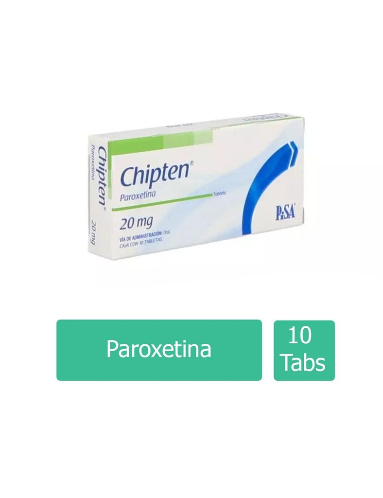 Chipten 20 Mg 10 Tabletas 