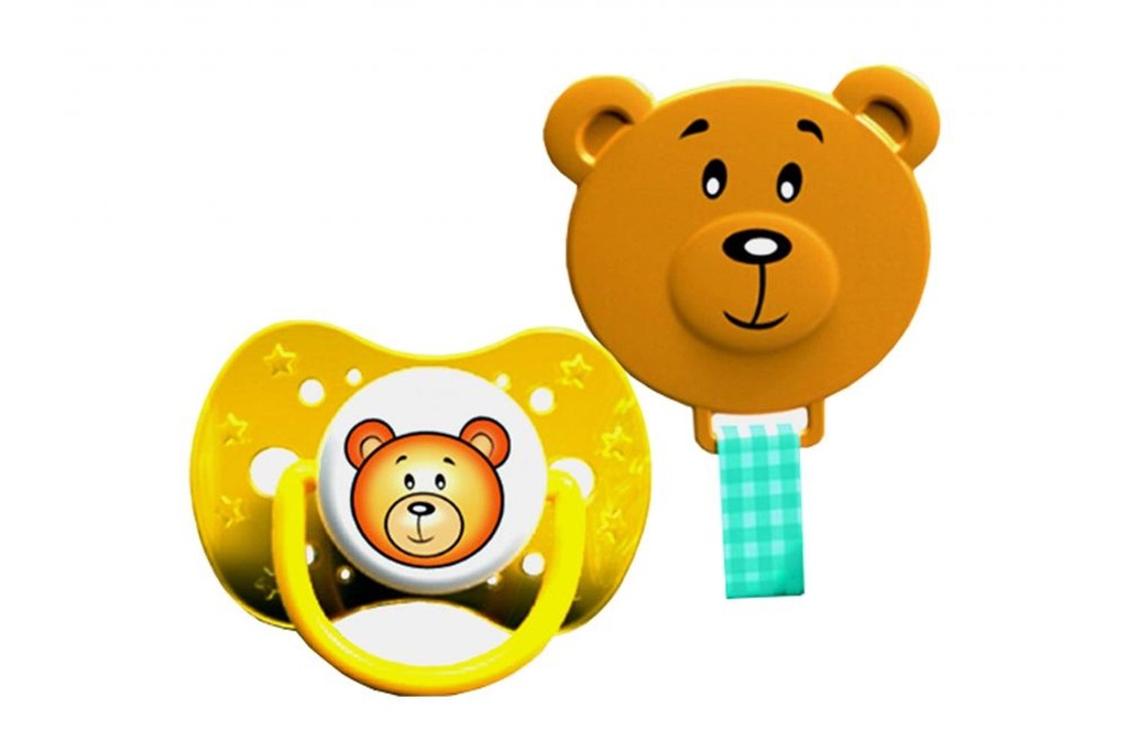 Chupón Ricitos Oro + Portachupón +6 Meses 