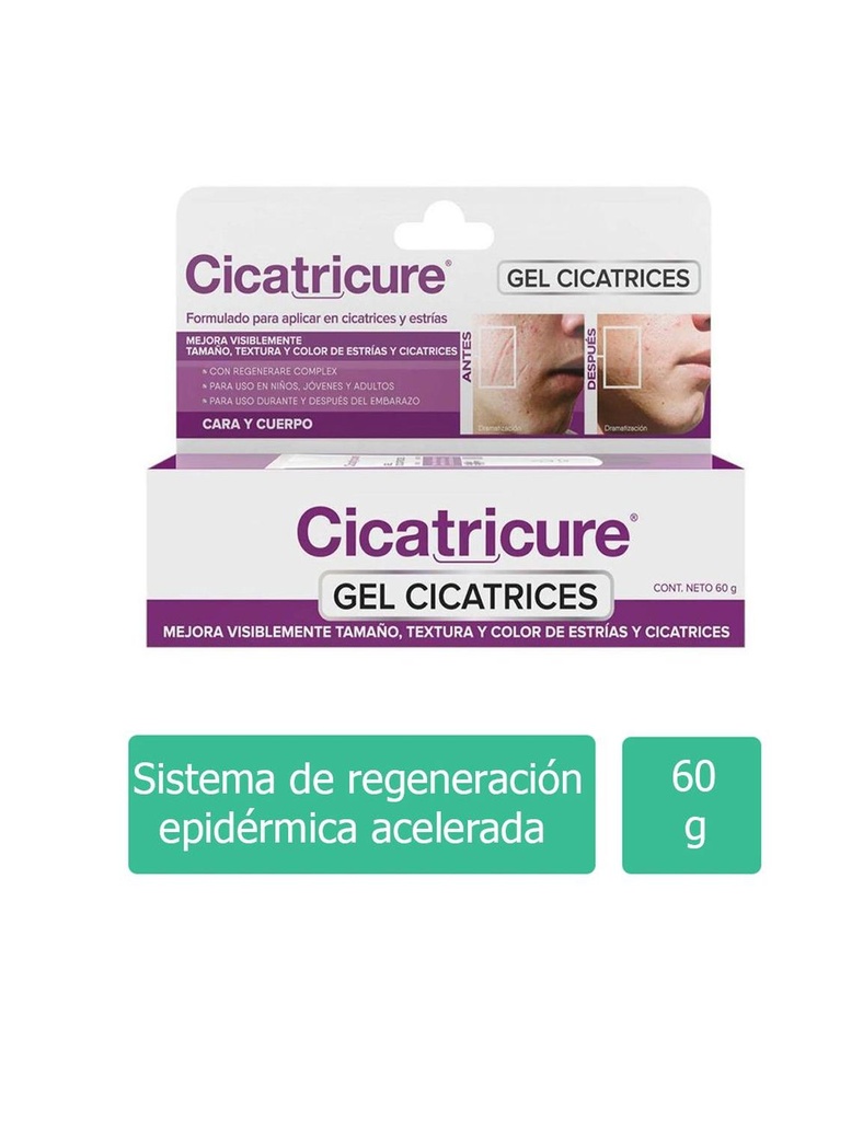 Cicatricure Gel Desvanecedor Cicatrices 60 G 