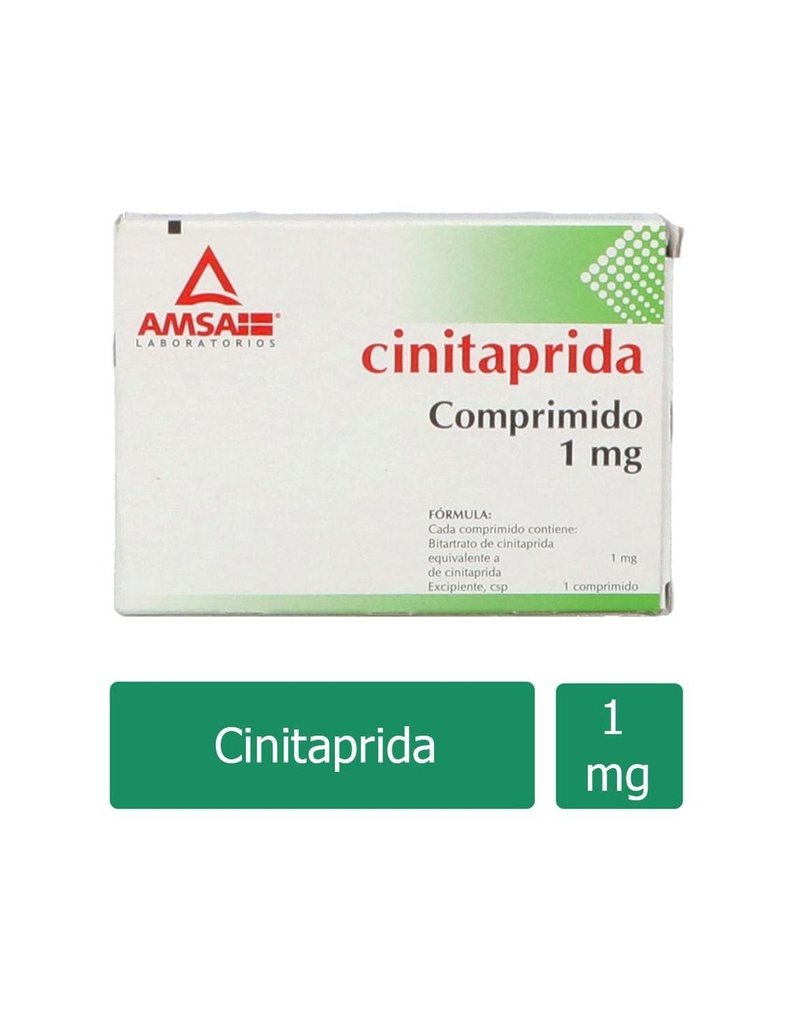 Cinitaprida 1 Mg 25 Comprimidos Genérico Amsa 