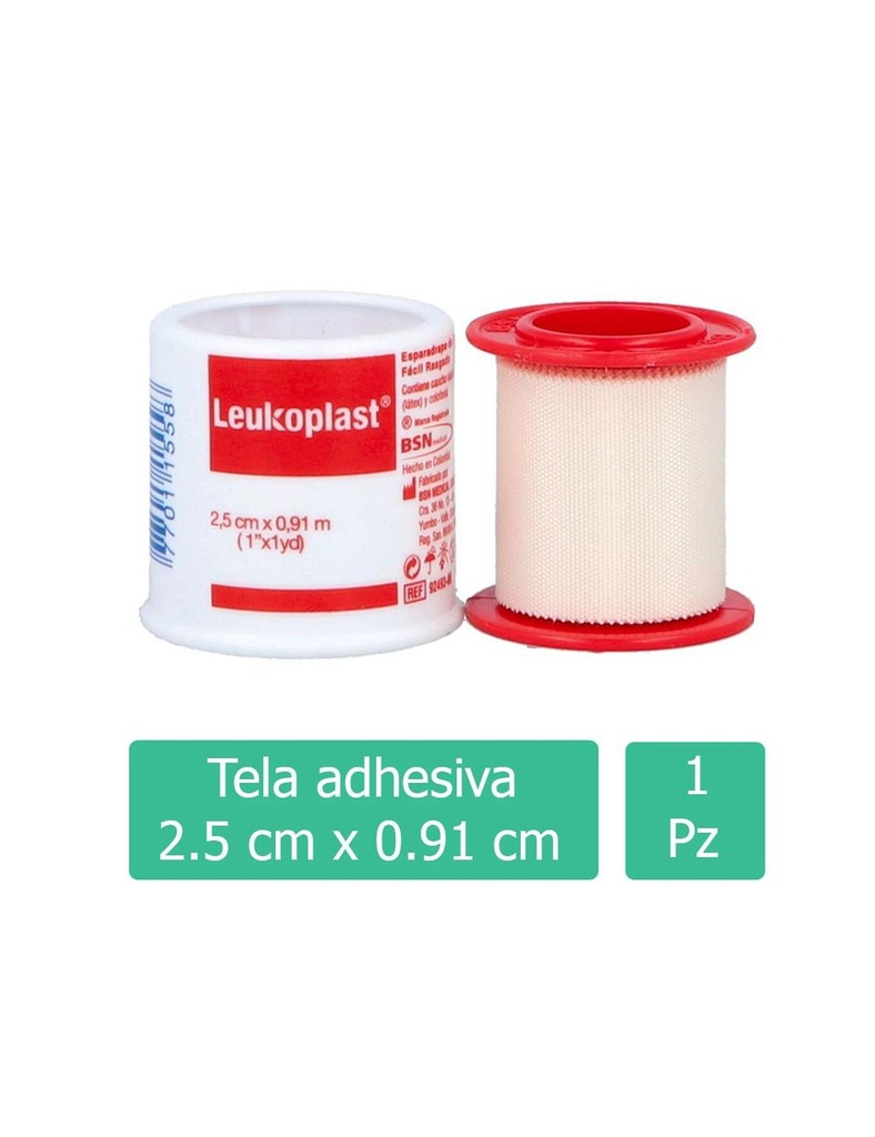 Cinta Adhesiva Seda Leukoplast 2.5 cm x .91 m 