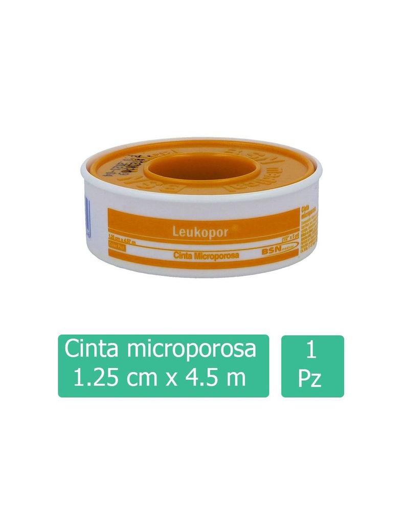 Cinta Microporosa Leukopor Piel 1.25 Cm X 4.5 M 
