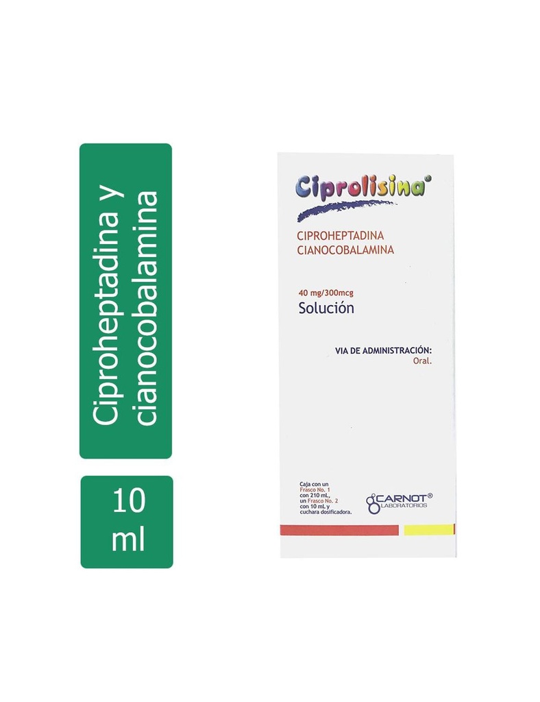 Ciprolisina 40 Mg/300 Mcg Solución 1Frasco 210 Ml y 1Frasco 10 ML 