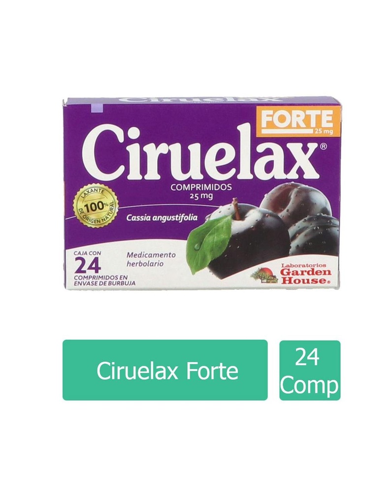 Ciruelax Forte 25 Mg 24 Comprimidos 