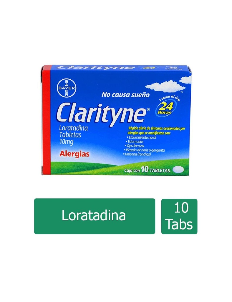 Clarityne 24 Horas 10 Mg 10 Tabletas 