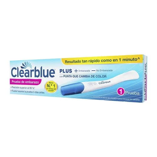 Prueba De Embarazo Clearblue Plus 1 Unidad 