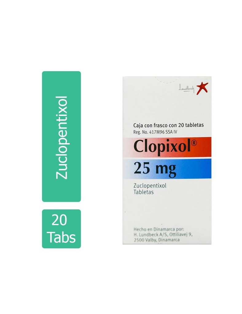 Clopixol 25 Mg 20 Tabletas 