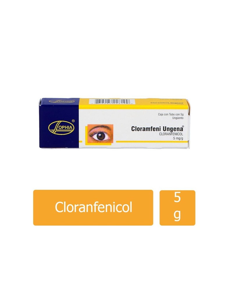 Cloramfeni 5 Mg Ungena Pomada 5 G 