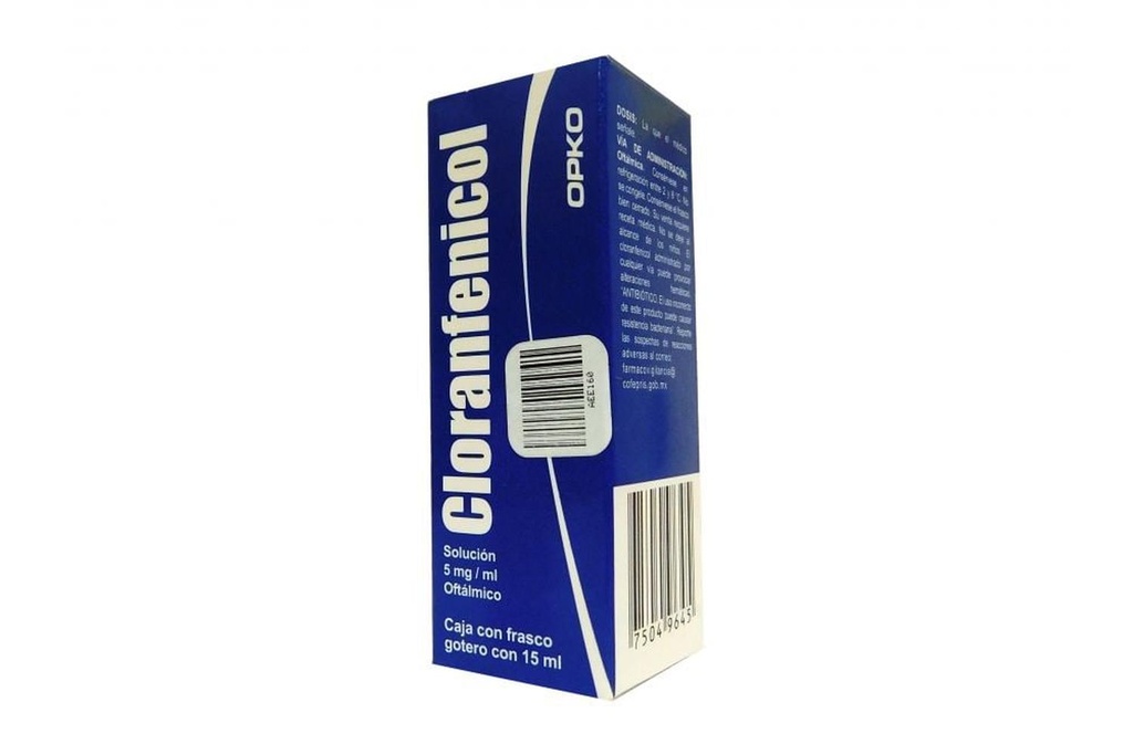 Cloranfenicol Oftálmico Gotas 15 Ml Genérico Opko 