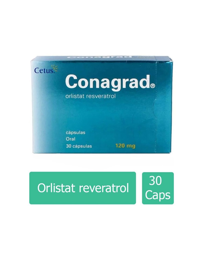 Conagrad 120 Mg 30 Tabletas 