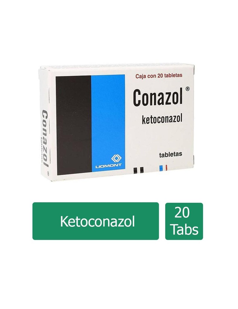 [7501299300817] Conazol Ketoconazol 200 Mg 20 Tabletas 