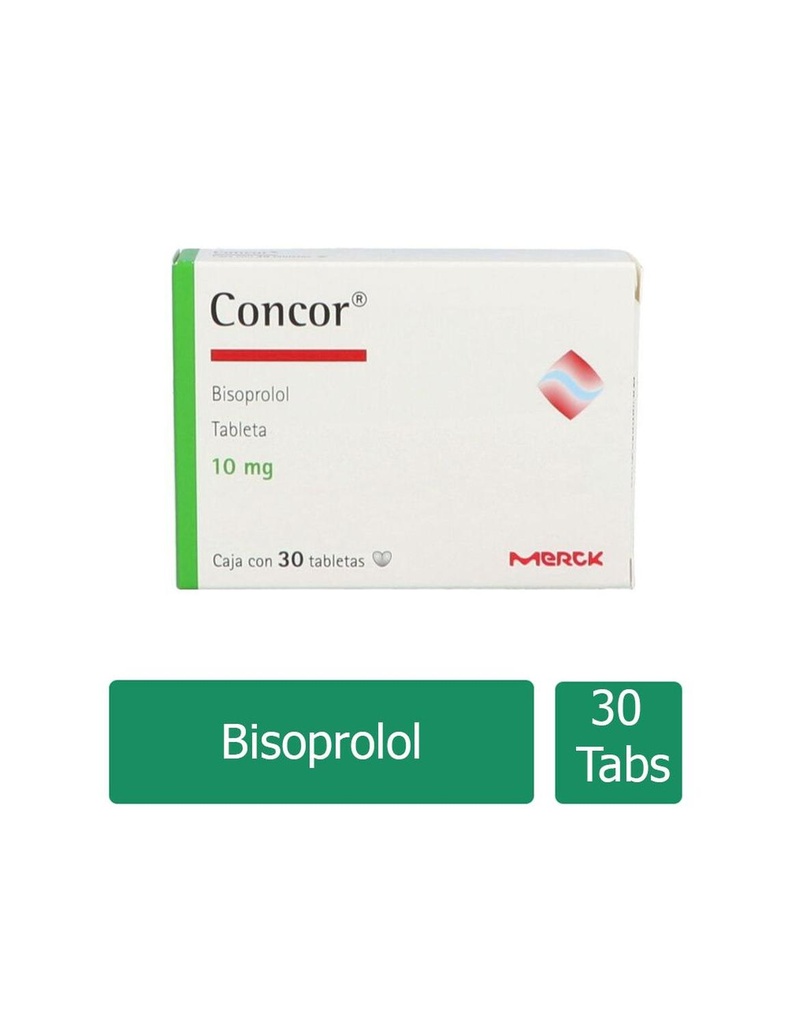 Concor 10 Mg 30 Grageas 