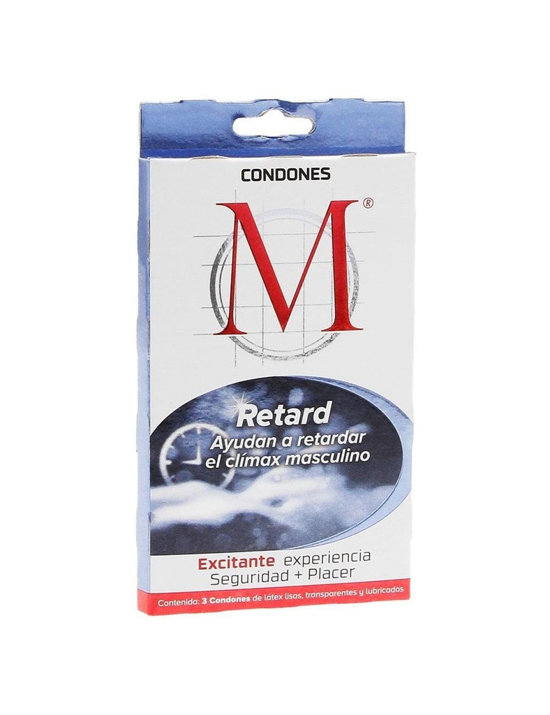 Preservativo M Force Retard 3 Condones 