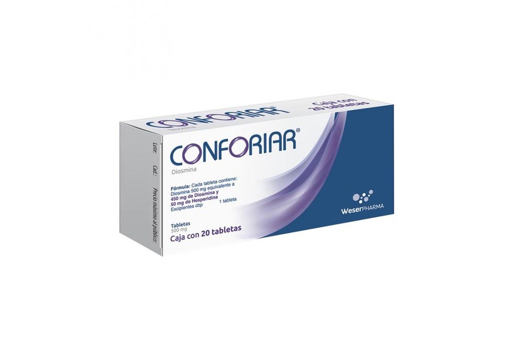 Conforiar 500 Mg 20 Tabletas 