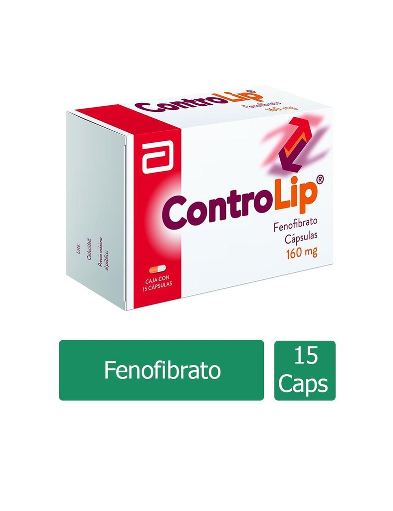 Controlip 160 Mg 15 Cápsulas 