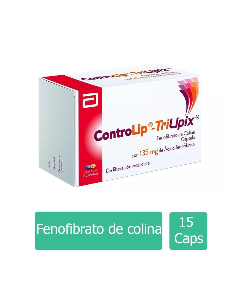 Controlip Trilipix 135 Mg 15 Cápsulas 