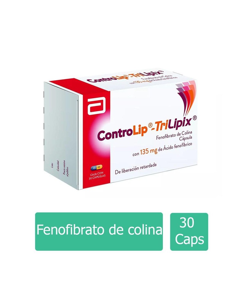 Controlip Trilipix 135 Mg 30 Cápsulas 