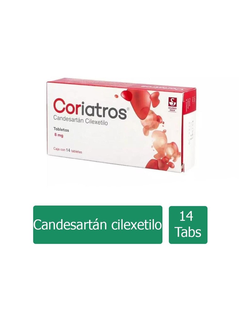 Coriatros 8 Mg 14 Tabletas 