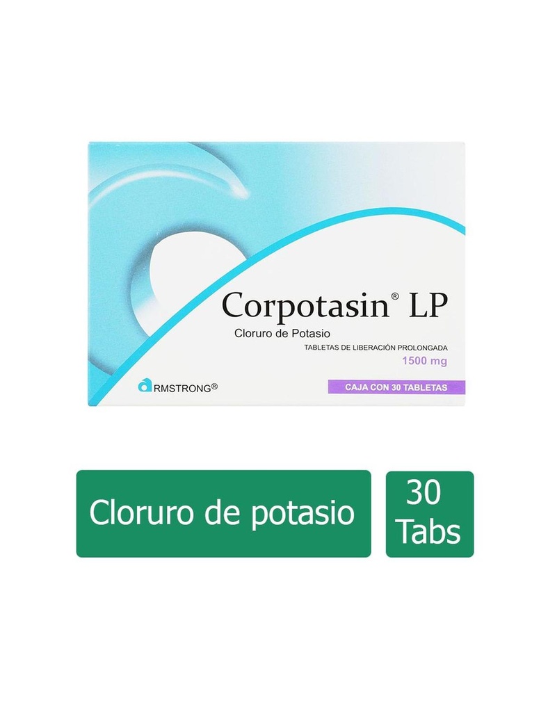 [7501089802439] Corpotasin Liberación Prolongada 1500 Mg 30 Tabletas 