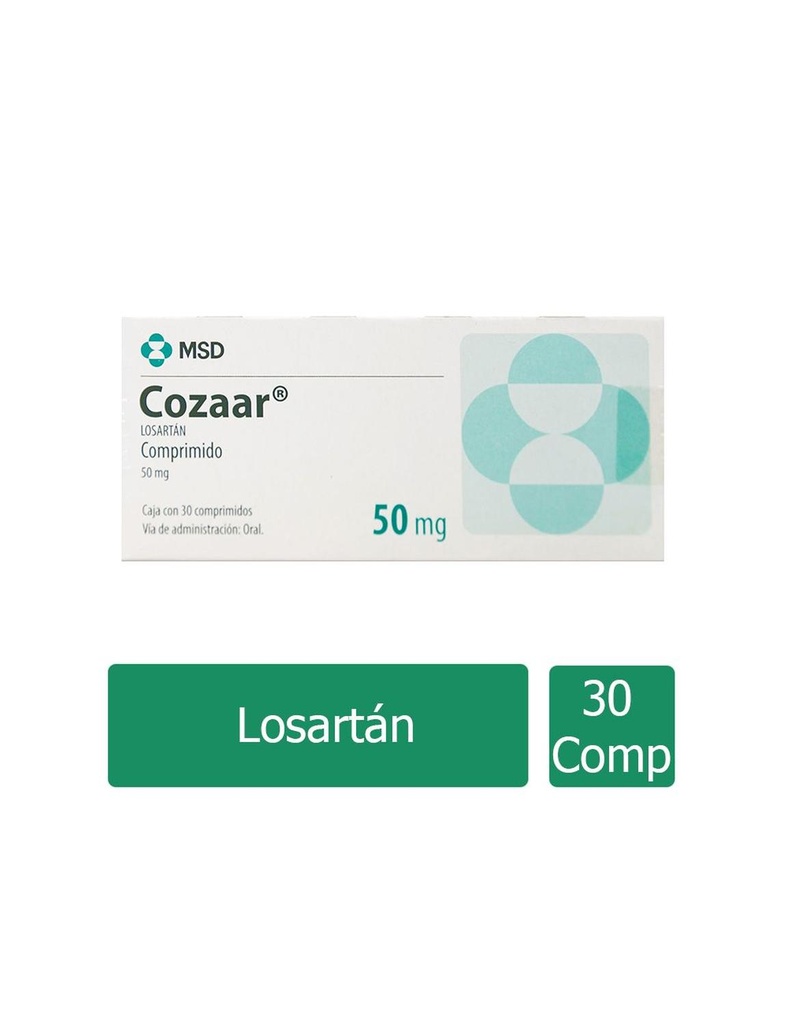 Cozaar 50 Mg 30 Comprimidos 2X1 