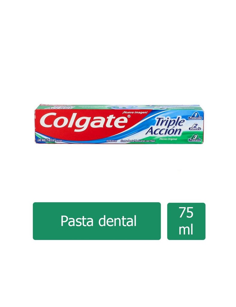 [7509546000985] Pasta Dental Colgate Triple Acción 75 Ml 