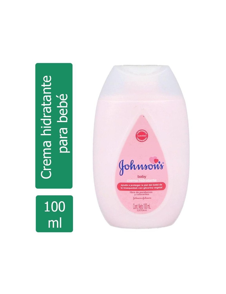 Crema Johnsons Baby Líquida Frasco Con 100 Ml