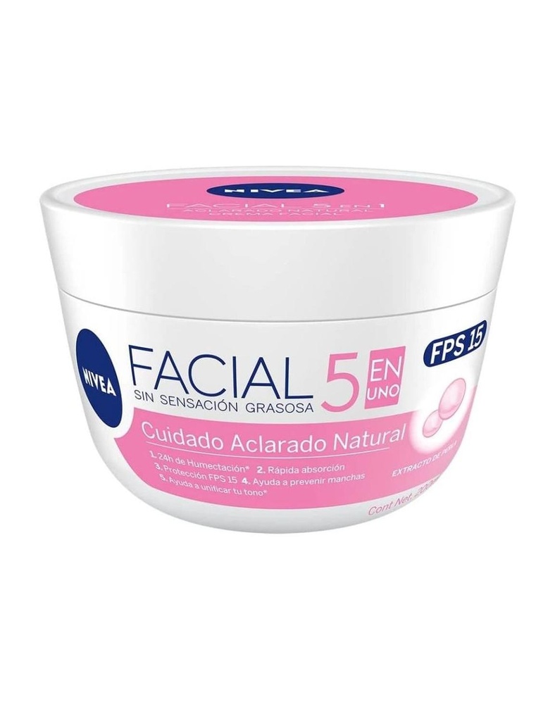 Crema Nivea Cuidado Aclarado Natural 200 Ml 